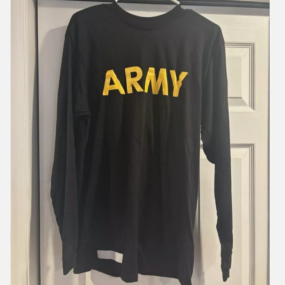 Women’s Size Small Army Yellow/Black Long Sleeve Shirt